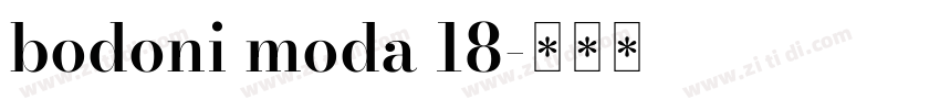 bodoni moda 18字体转换